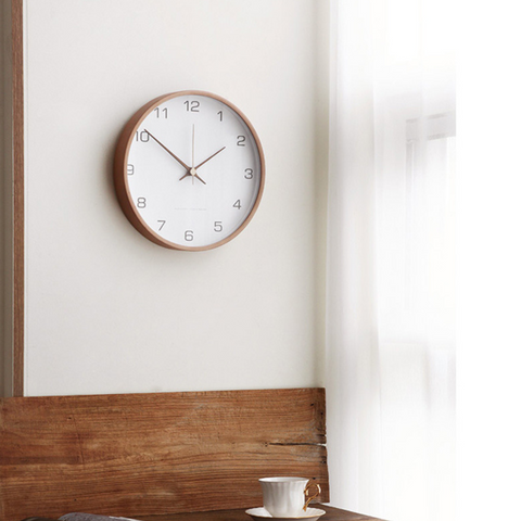 Magnolia Nordic Solid Wood Wall Clock