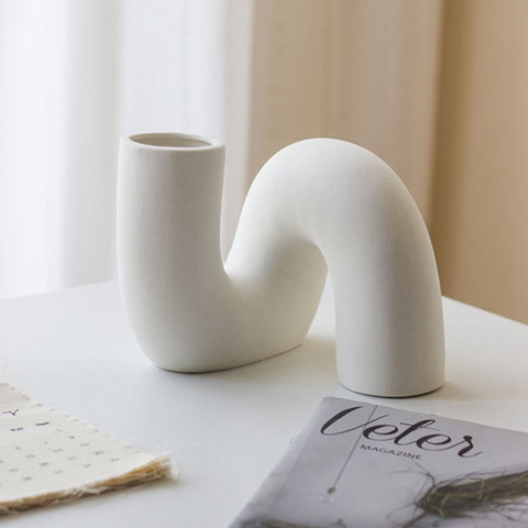 Regalia Ceramic Spiral Vase