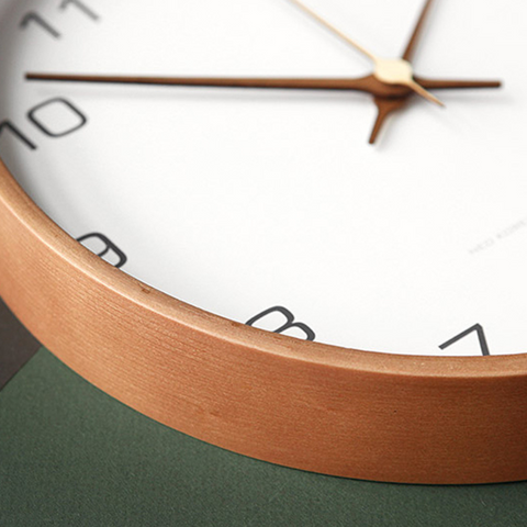 Magnolia Nordic Solid Wood Wall Clock