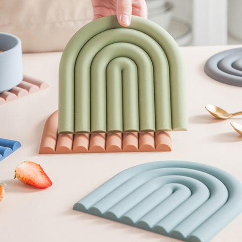 Zephyra Rainbow Shape Silicone Coasters