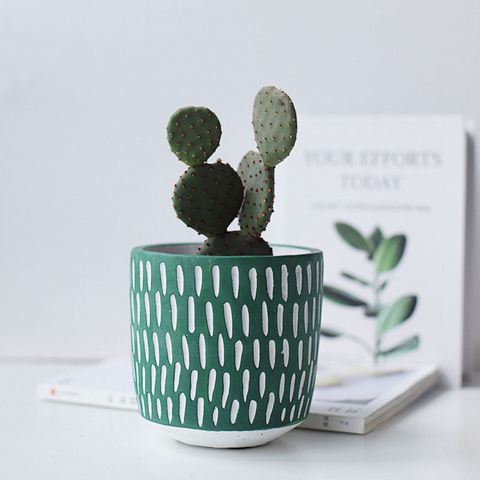 Leafzen Painted Ceramic Planters