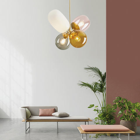 Opulenza Colorful Candy Glass Chandelier