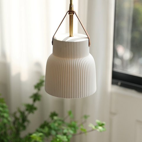 White Ceramic Pendant Light