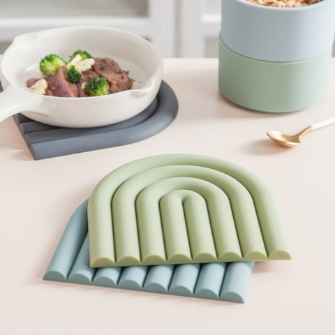 Zephyra Rainbow Shape Silicone Coasters