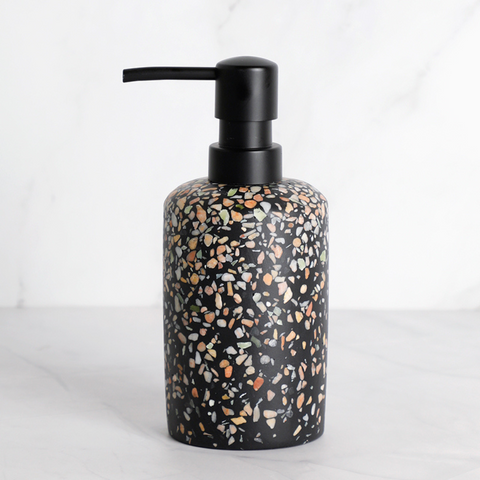 Grandeur Black Terrazzo Bathroom Accessories
