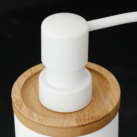 Splendora Modern Wood & White Bathroom Accessories