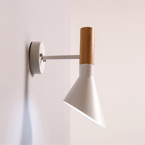 white bedroom wall light