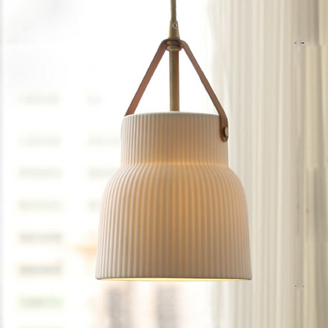 White Ceramic Pendant Light