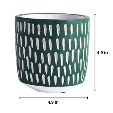 Leafzen Painted Ceramic Planters