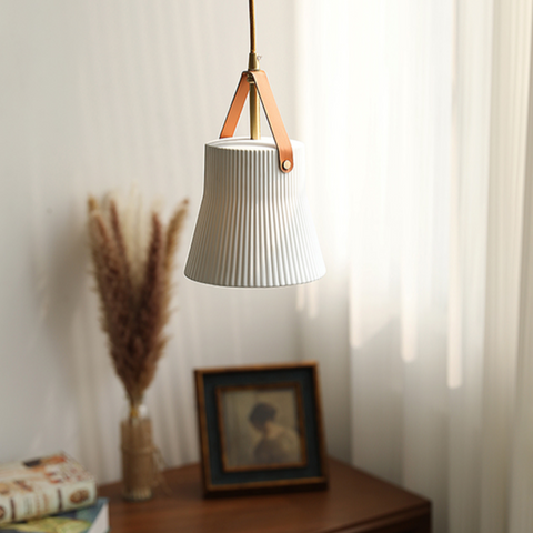 White Ceramic Pendant Light