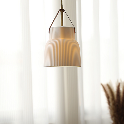 White Ceramic Pendant Light