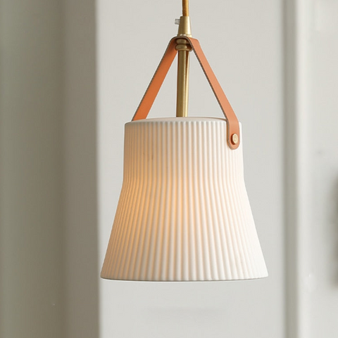 White Ceramic Pendant Light