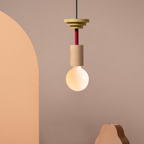 Epitome Wood Blocks Pendant Light