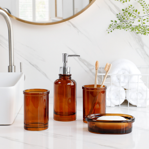 Novals Tinted Glass Bathroom Accessories