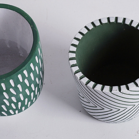 Leafzen Painted Ceramic Planters
