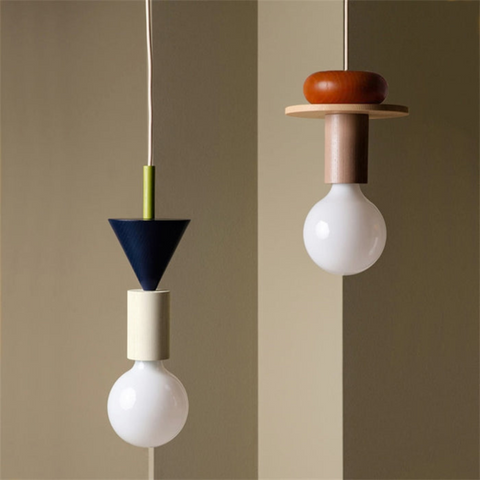 Epitome Wood Blocks Pendant Light