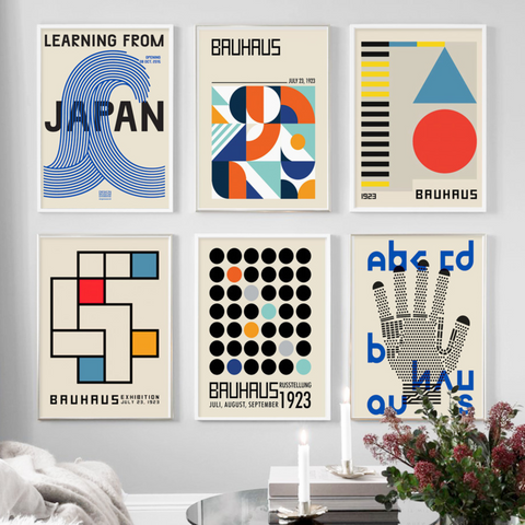 Modern Bauhaus Wall Art Print 