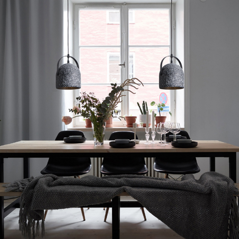 Orvieto Simple Retro Cement Pendant Light