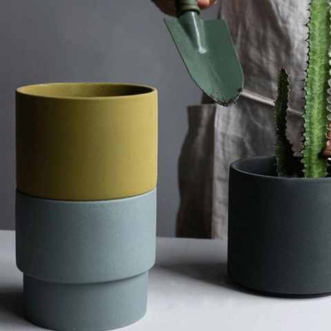Evogrow Colorful Porcelain Planters