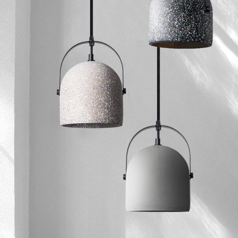 Orvieto Simple Retro Cement Pendant Light