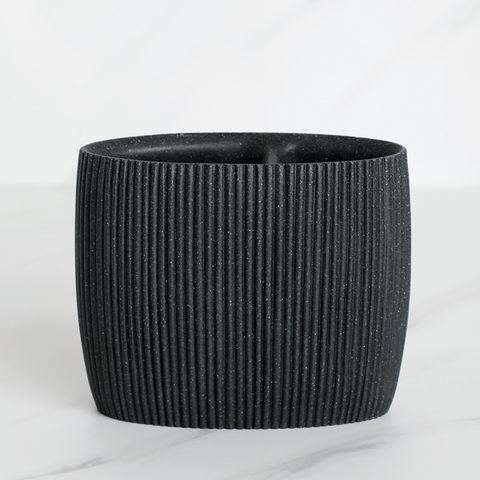 Black Striped Bathroom Accessories 