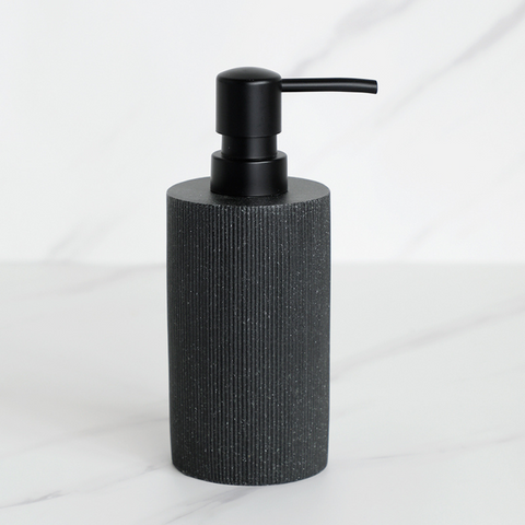Black Striped Bathroom Accessories 