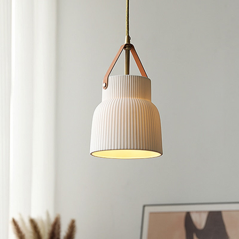 White Ceramic Pendant Light