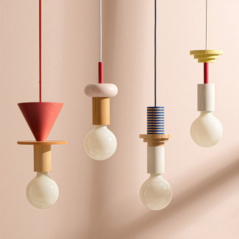 Epitome Wood Blocks Pendant Light