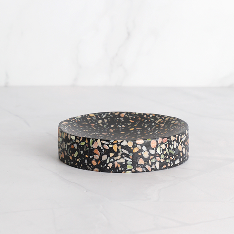 Grandeur Black Terrazzo Bathroom Accessories