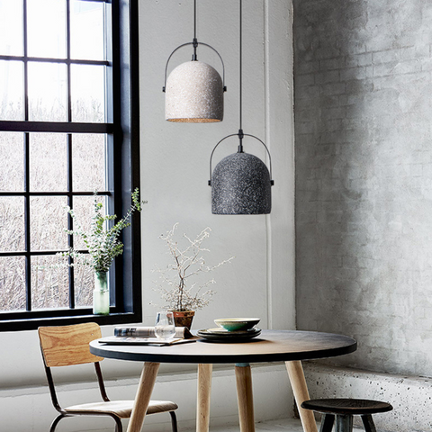 Orvieto Simple Retro Cement Pendant Light