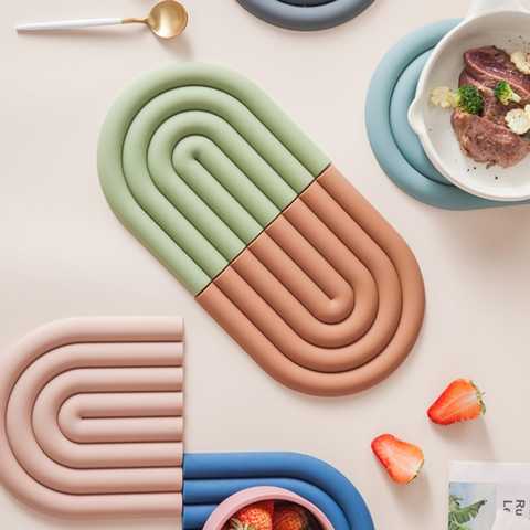 Zephyra Rainbow Shape Silicone Coasters