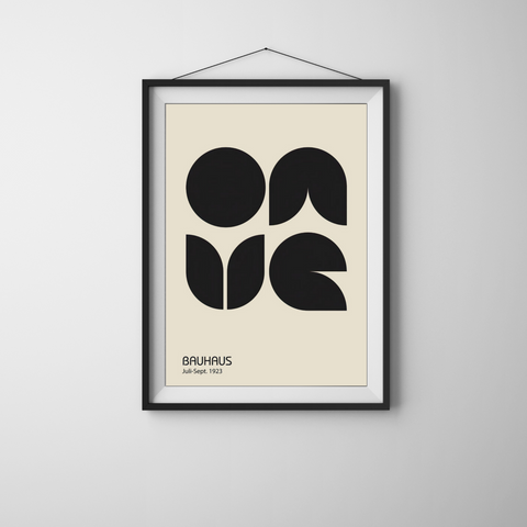 Halo Bauhaus Wall Art Print