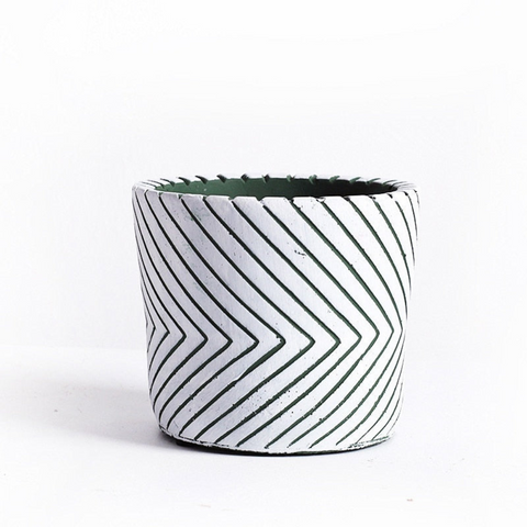 Leafzen Painted Ceramic Planters