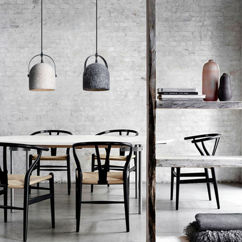 Orvieto Simple Retro Cement Pendant Light