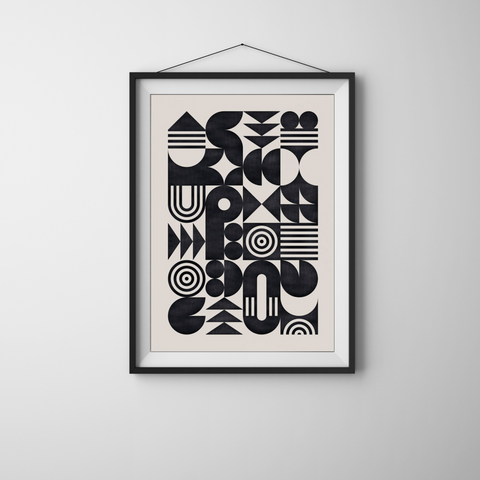 Zenoven Bauhaus Wall Art Print 