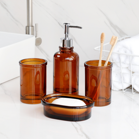 Novals Tinted Glass Bathroom Accessories