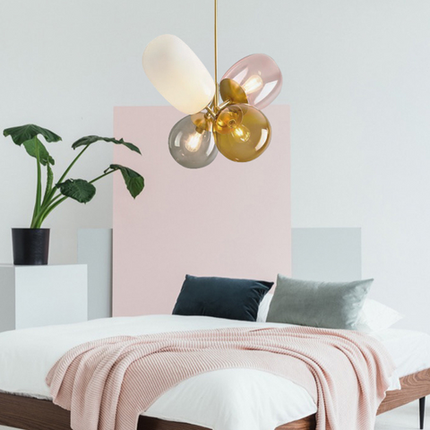 Opulenza Colorful Candy Glass Chandelier