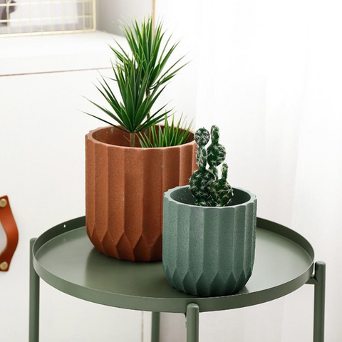 Pureates Textured Ceramic Planters