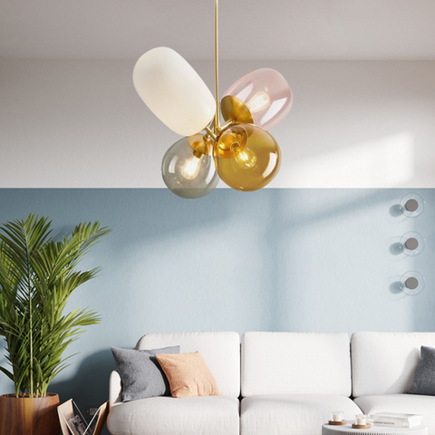 Opulenza Colorful Candy Glass Chandelier