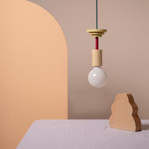 Epitome Wood Blocks Pendant Light