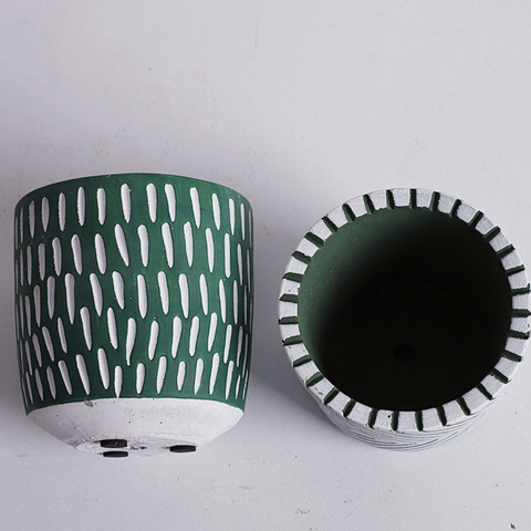 Leafzen Painted Ceramic Planters