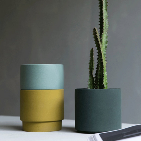 Evogrow Colorful Porcelain Planters