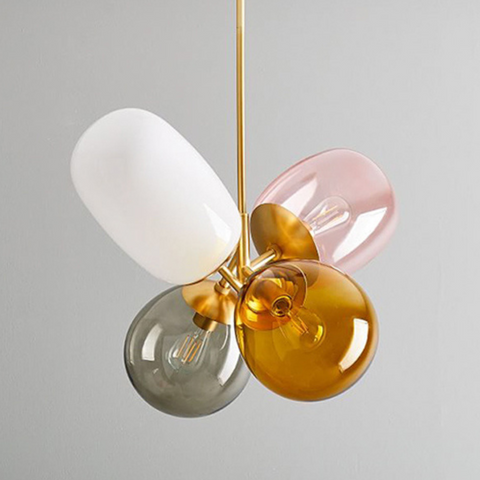 Opulenza Colorful Candy Glass Chandelier