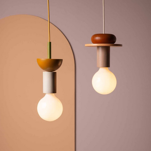 Epitome Wood Blocks Pendant Light