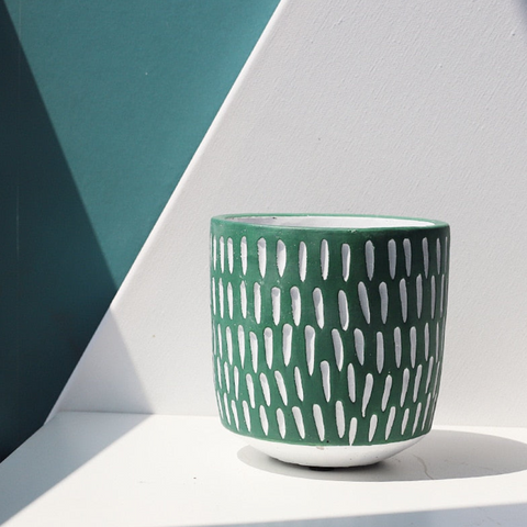 Leafzen Painted Ceramic Planters