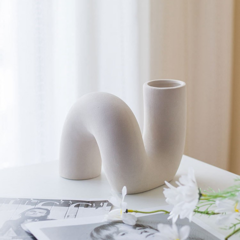 Regalia Ceramic Spiral Vase