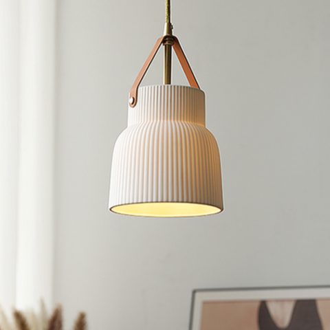 White Ceramic Pendant Light