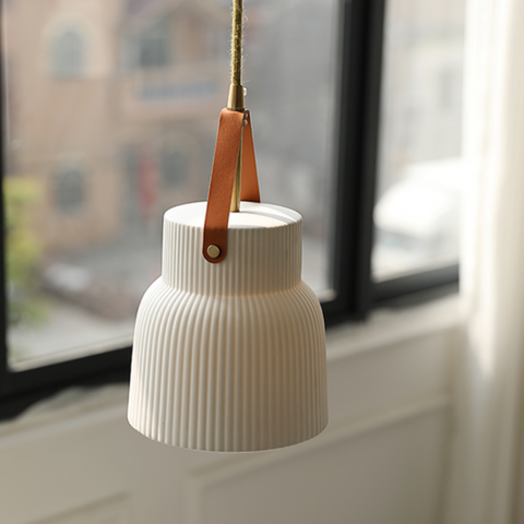 White Ceramic Pendant Light