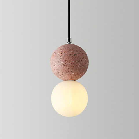 Magnifica Modern Glass Stone Pendant Light