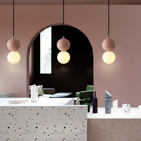 Magnifica Modern Glass Stone Pendant Light